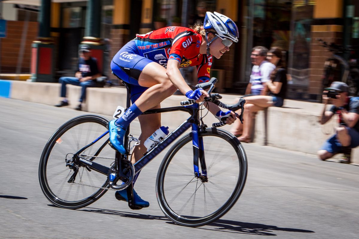 Taylor Wiles (UnitedHealthcare) riding at the front during stage 4 at Tour of the Gila.