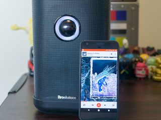 brookstone blue party speaker