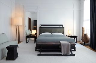 Bedroom furniture at Liaigre rue du Faubourg de Saint-Honoré showroom