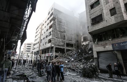 Destruction in Gaza City.