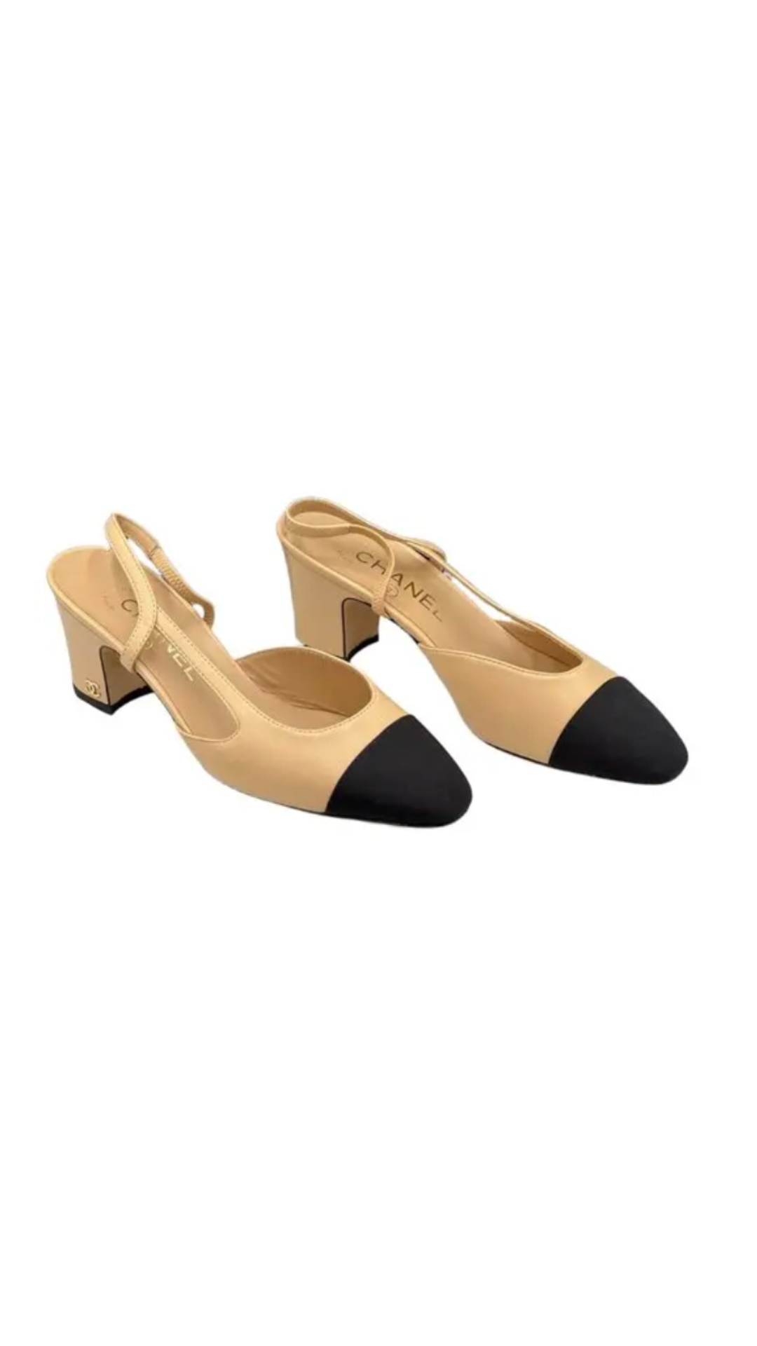 Chanel, Slingback Leather Ballet Flats