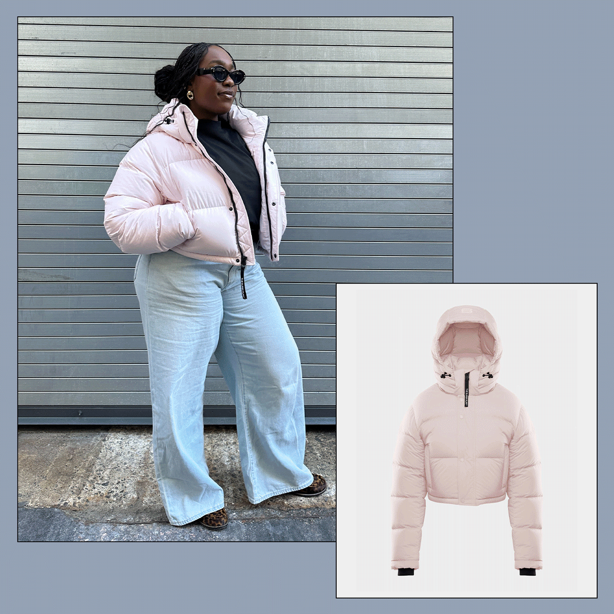 Who What Wear editors reviewing the Aritzia Super Puff.