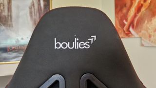 Boulies Ninja Pro branding on the back of the seat