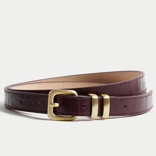 M&S Burgundy Jeans Belt