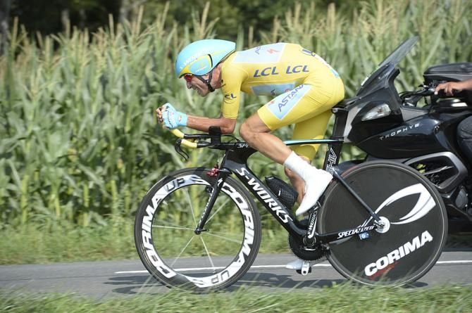 Vincenzo Nibali (Astana) during the stage 20 time trial