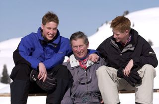 Prince Charles avalanche skiing with Prince Harry and Prince William