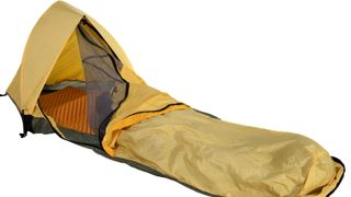 a yellow bivy sack