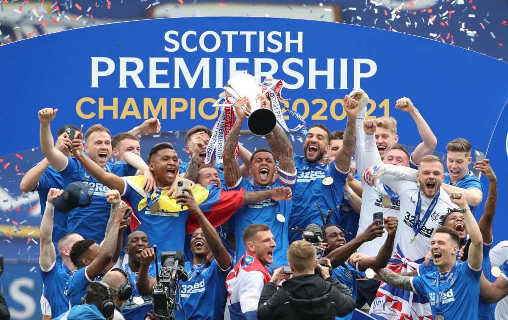 Rangers Scottish Premiership 2020/21 champions