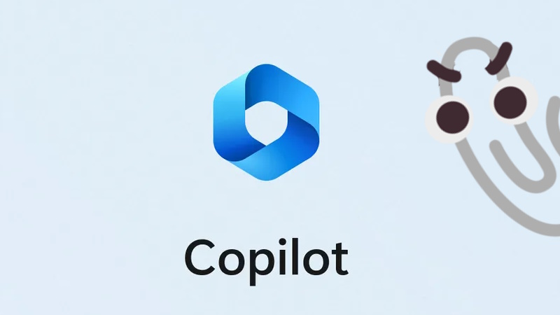 Copilot logo with Clippy looking angry
