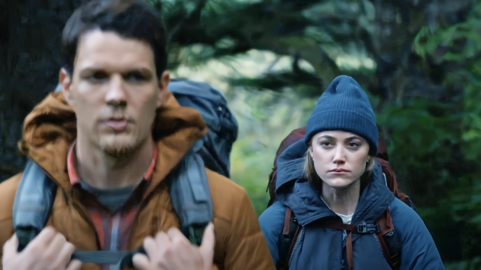 Jake Lacy and Maika Monroe in Significant Other