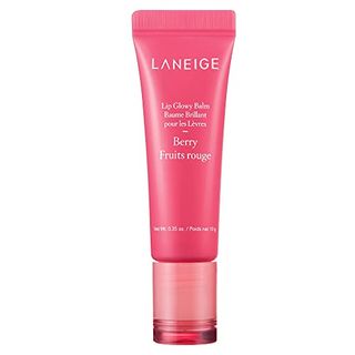 berry-flavored Laneige Lip Glowy Balm on a white background