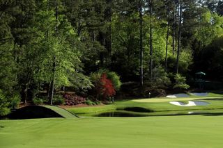 The famous 12th hole at Augusta National pictured