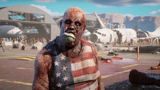 Parhaat VR-pelit -pelistalla olevan Arizona Sunshine 2:n zombi lentokentällä