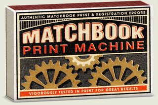 Matchbook Print Machine replicates the textures and inks of matchbook print effect of the 1950s