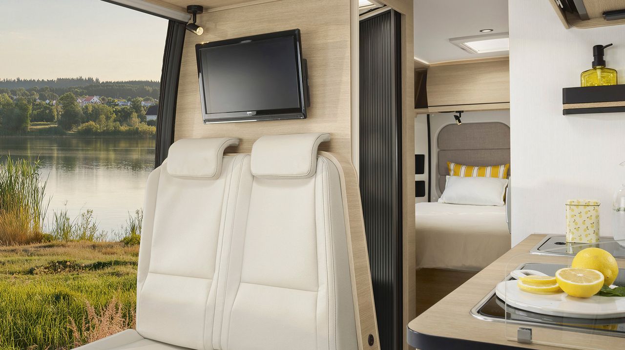 Onboard the Rapido V64 camper van