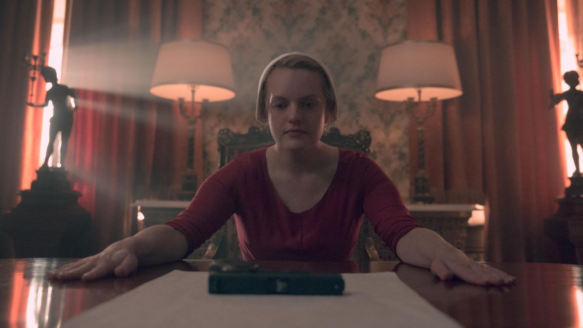 Elisabeth Moss in Season 3 of &quot;The Handmaid&#039;s Tale&quot; on Hulu.