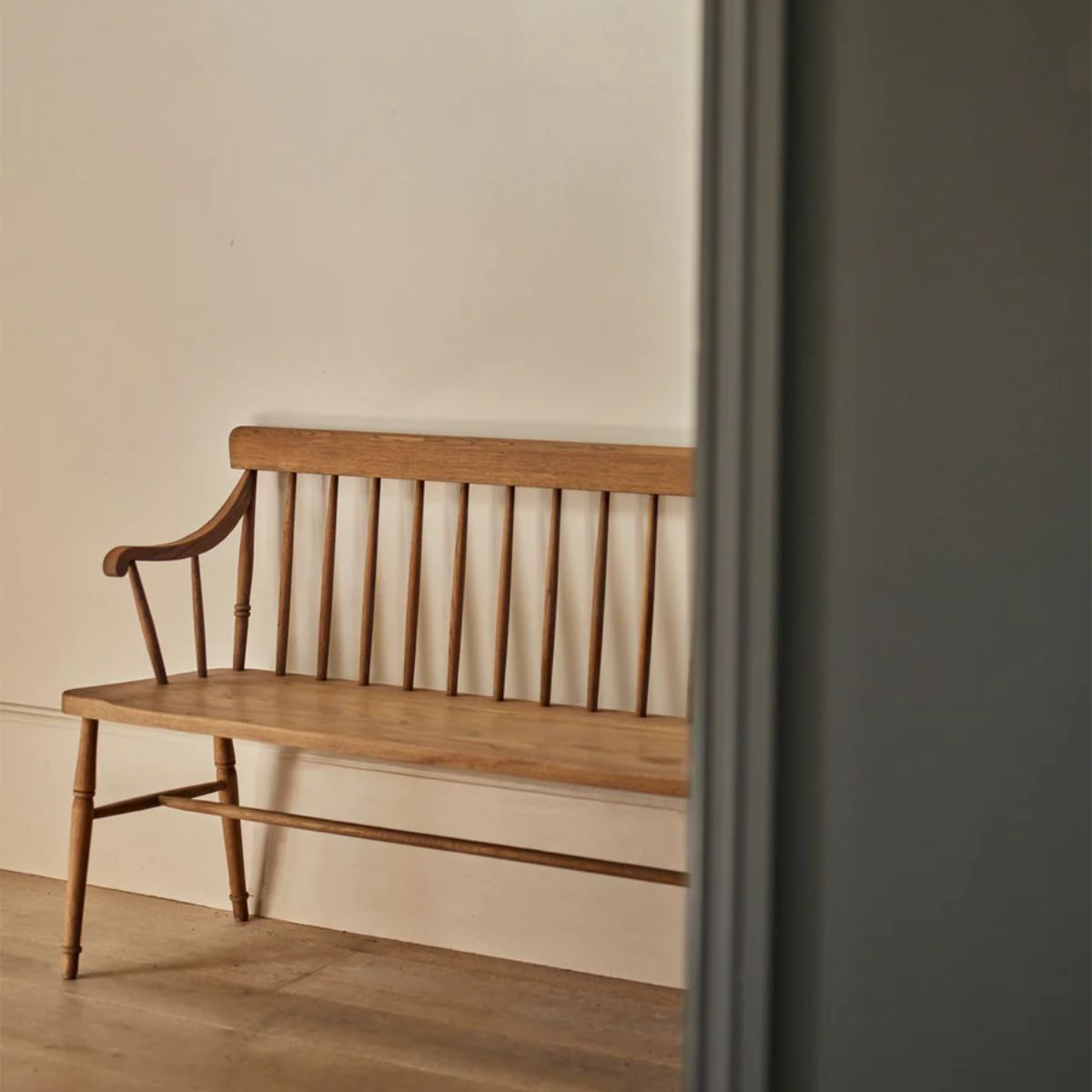 Wooden bench seat