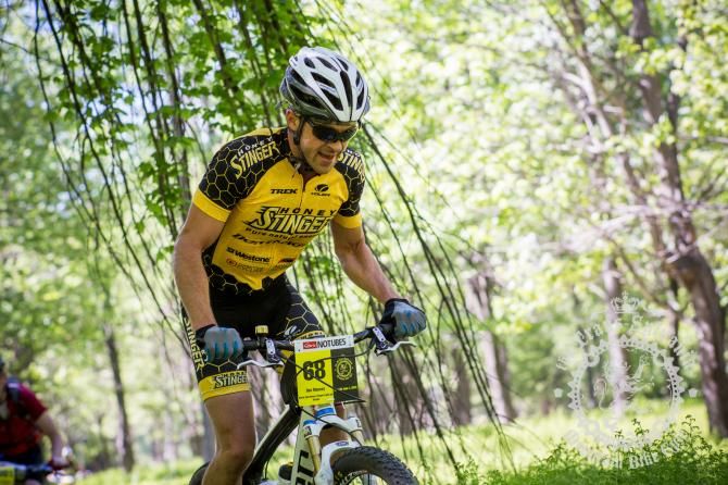 Dax Massey, a former duo racer at Trans-Sylvania, is back in the SS category and squeaked out the win in the SS category riding for Honey Stinger/Breck Epic