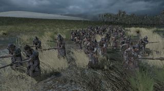 A muddy fight in Total War: Pharaoh
