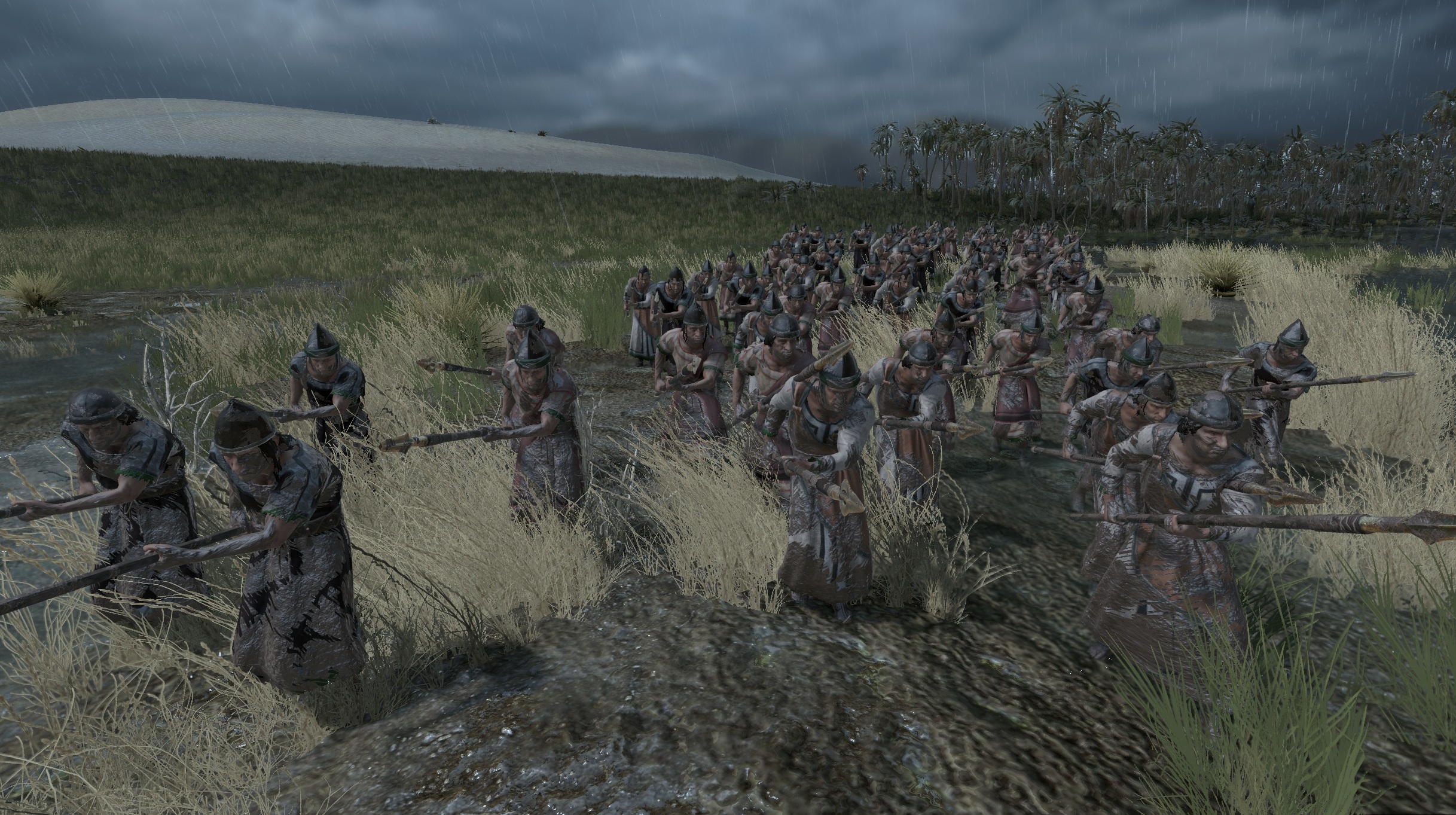 A muddy fight in Total War: Pharaoh