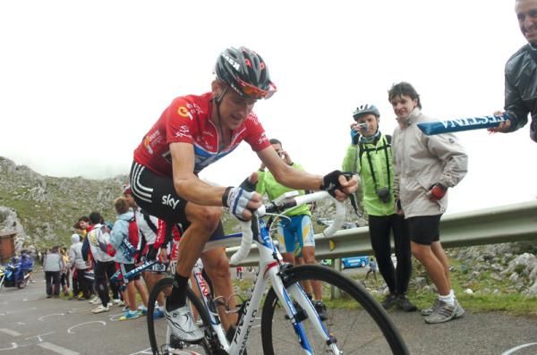 Bradley Wiggins (Team Sky) rode his own tempo