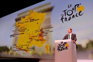 Christian Prudhomme presents the 2018 Tour de France route.