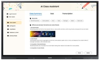 Samsung AI Class Assistant screenshot