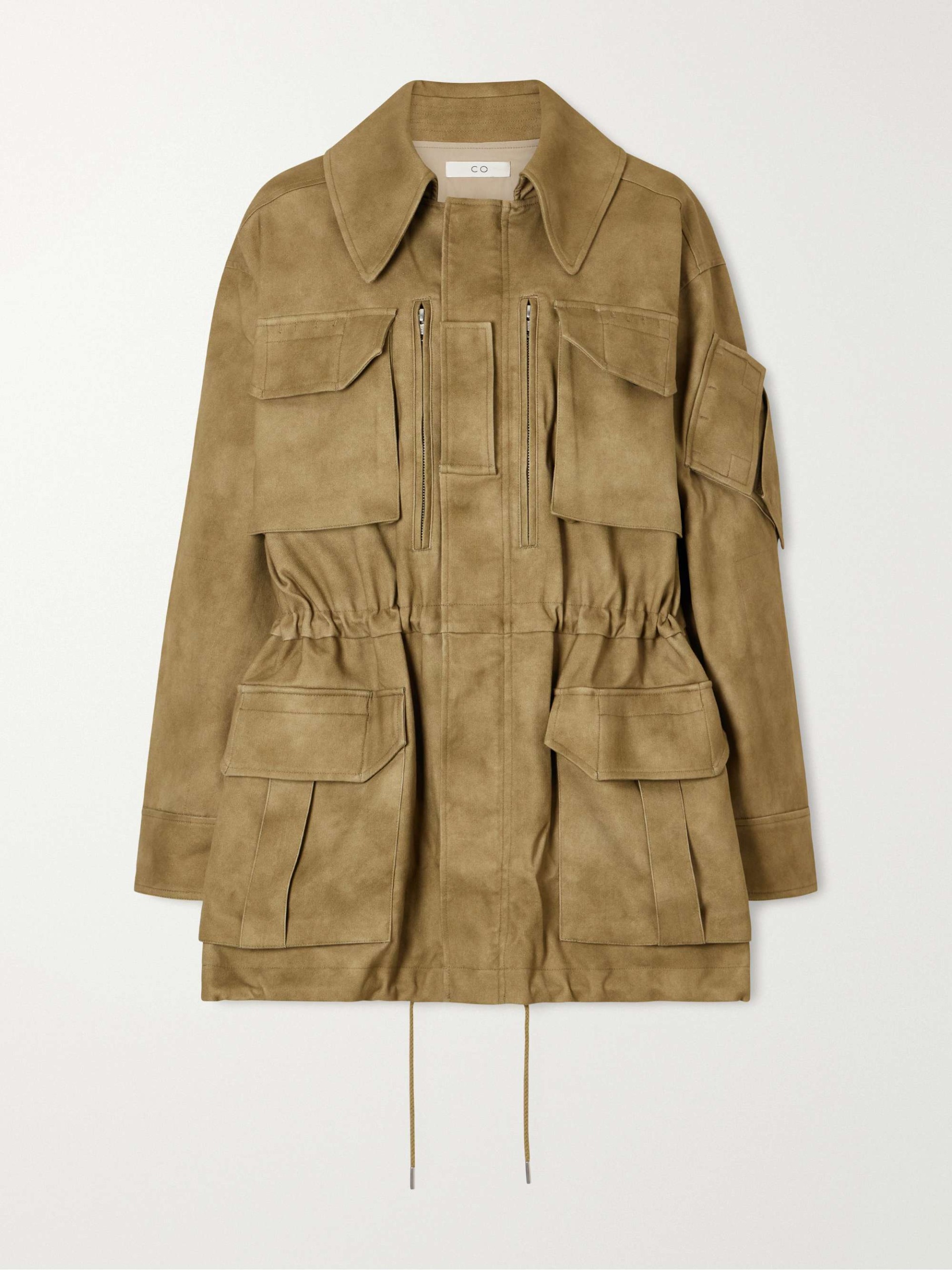 Camo Cotton-Blend Military Jacket