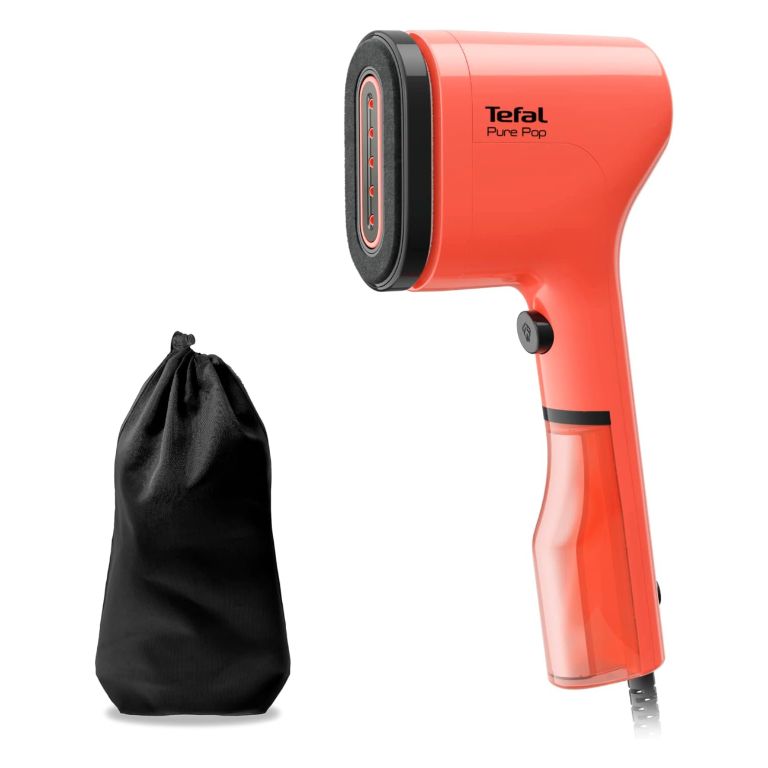 Orange handheld steamer