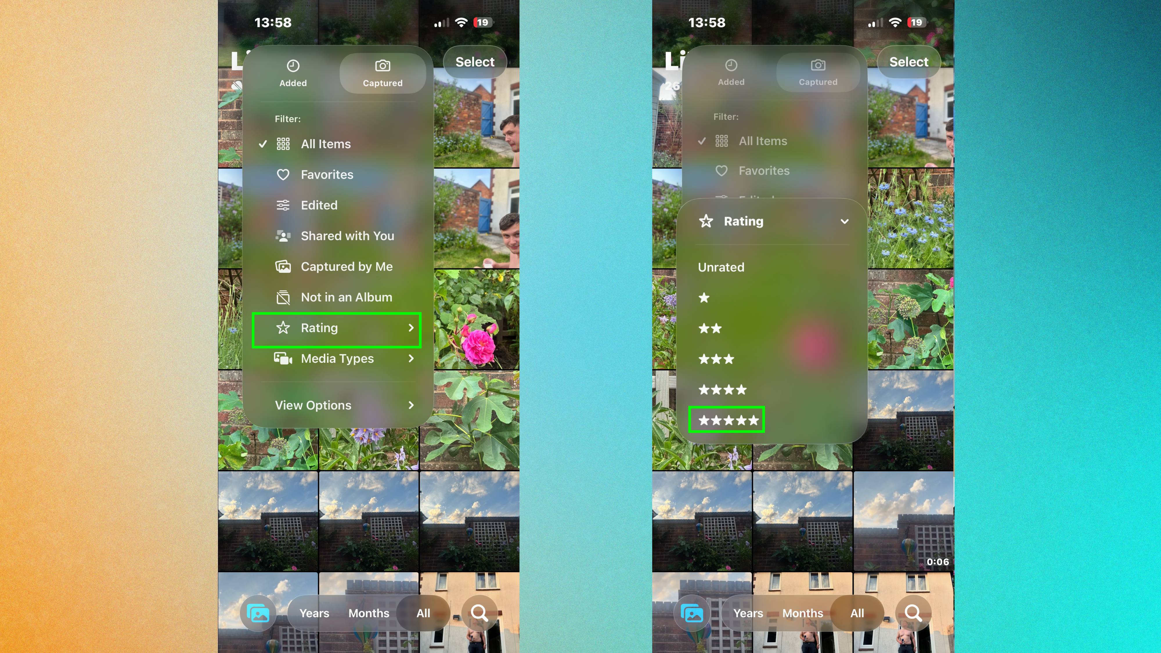 How to filter your library by star rating iOS 27