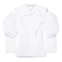 White ruffled shirt, £213, Philosopy di Lorenzo Serafini