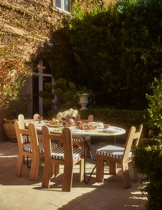 wooden outdoor dining set by Lulu & Georgia