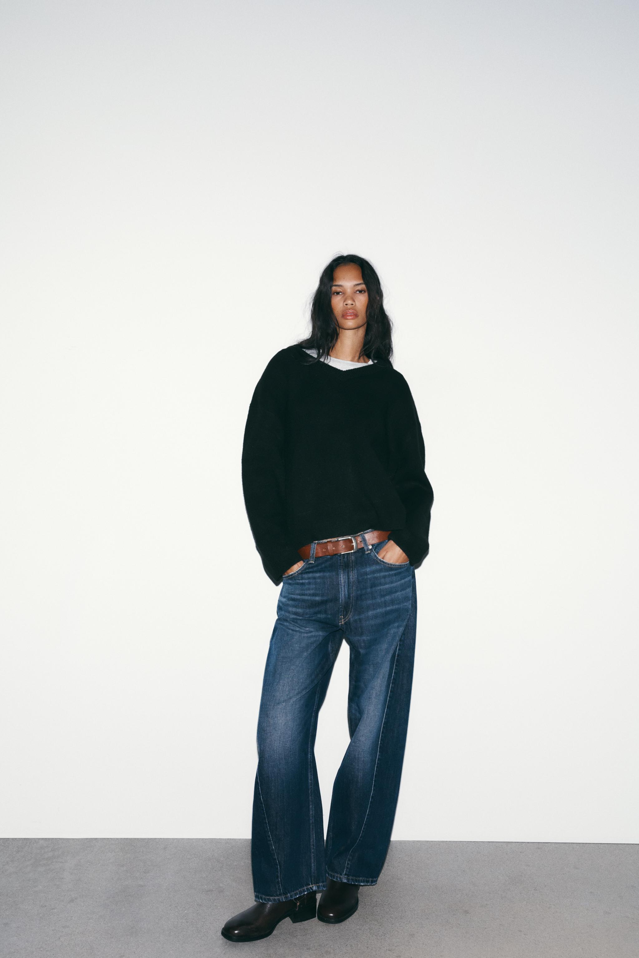 Trf Baggy Barrel Mid-Waist Jeans