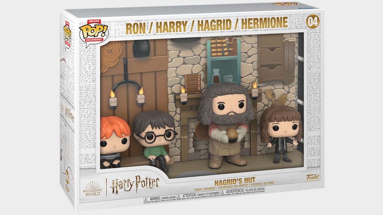 Funko Deluxe Pop! Moment: Harry Potter - Hagrid's Hut box on a plain background