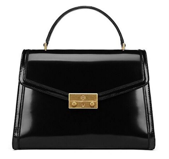 Tory Burch Juliette Top Handle Satchel Black Bag! Amazing