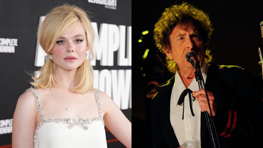 Elle Fanning and Bob Dylan