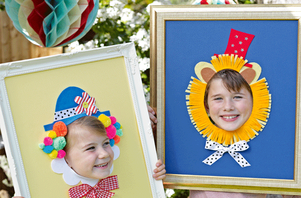Easy crafts for kids illustrated by DIY frames