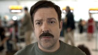 ted lasso looking really sad on the season 3 premiere
