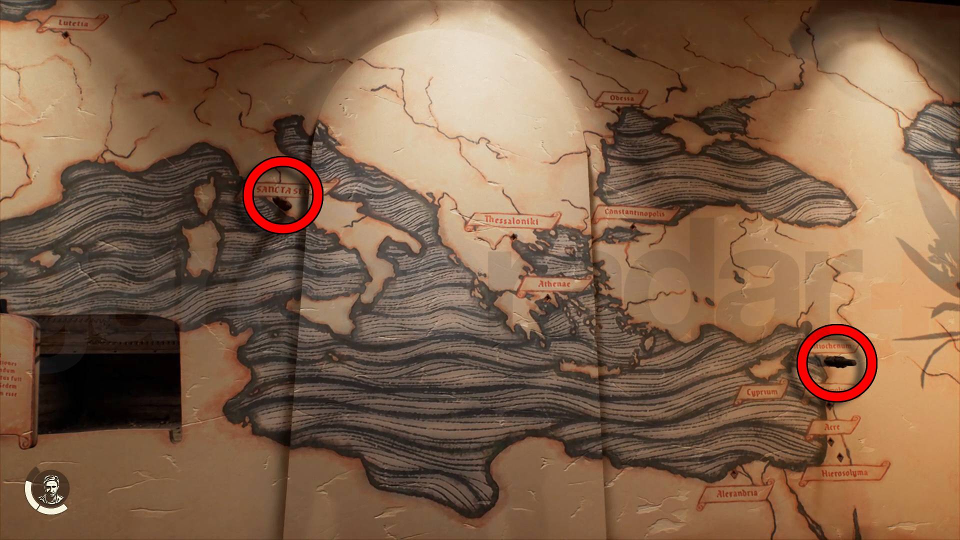 Indy DLC map mural puzzle