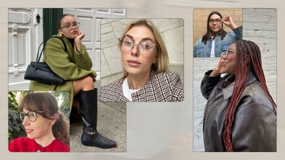 Collage of Editors Wearing Prescription Eyewewar