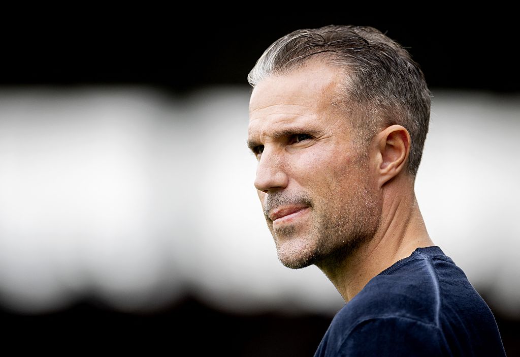 Robin van Persie looks on during the Dutch Eredivisie football match between Sparta Rotterdam and Feyenoord Rotterdam at Sparta Stadion Het Kasteel in Rotterdam, on August 31, 2025.