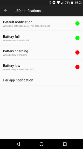 OnePlus 5 notification LED settings