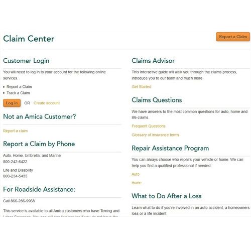 Amica image: Amica is known for their prompt claim payment deliveries.