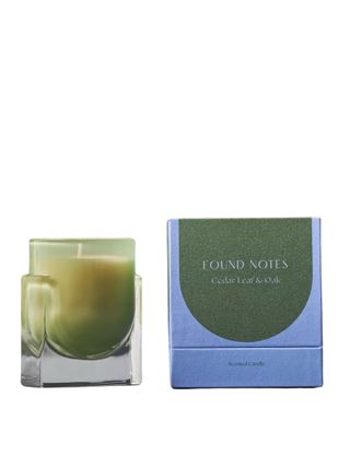 Found Notes Woody Cedar Leaf & Oak Boxed Candle