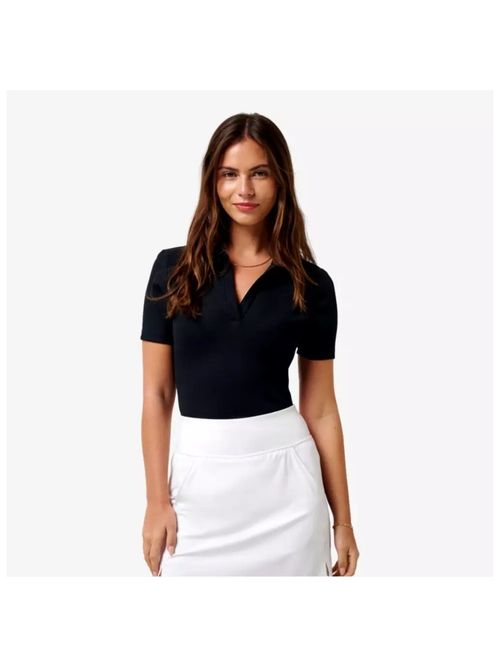Moveknit V Neck Women's Short Sleeve Golf Polo Shirt