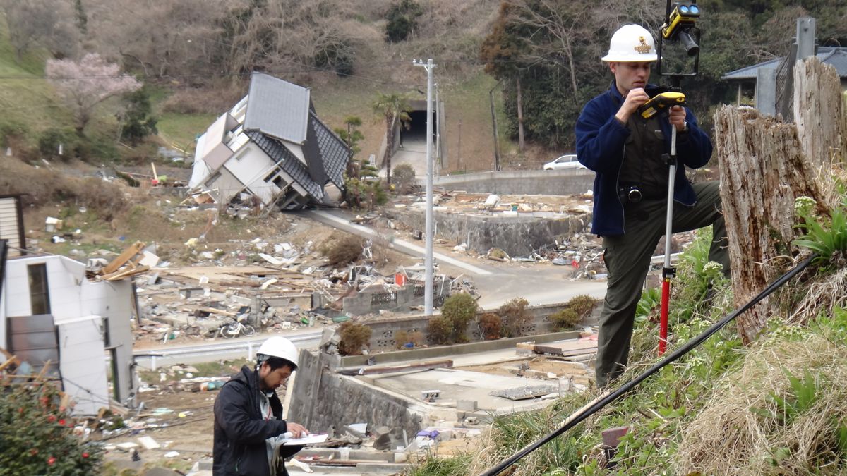 Hermann Fritz surveys the tsunami damage in Japan.