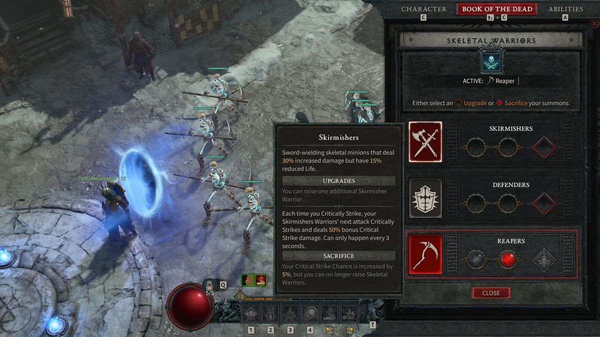 Necromancer class mechanic