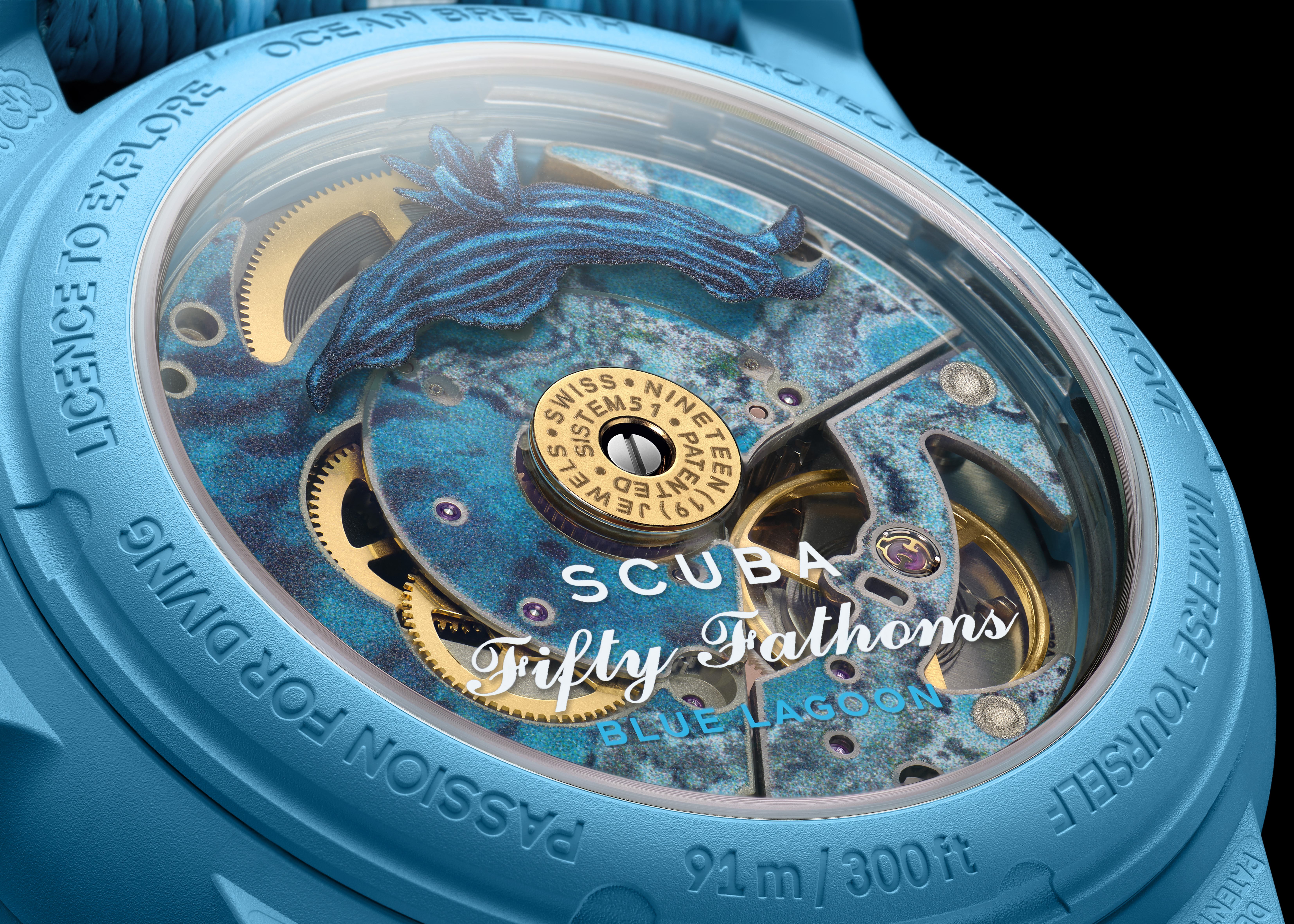 Swatch's dark blue Scuba watch