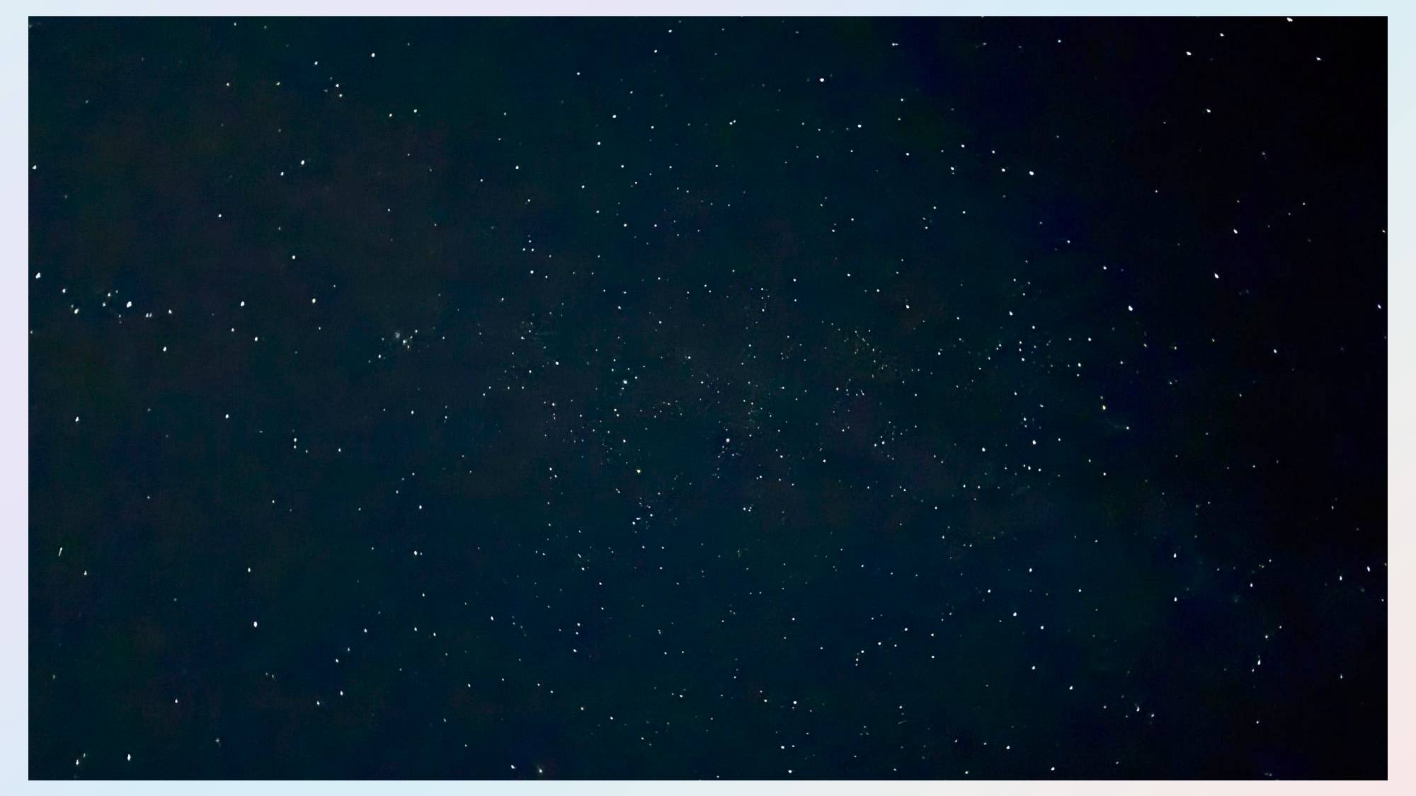 Starry night sky