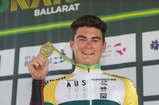 Liam Magennis won the u23 time trial title at the Australian national championships